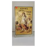 Vintage Metal "Adams" Sign (16in x 9.5in)