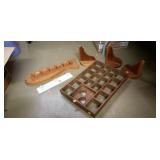 Group Lot of Assorted Wooden Decor