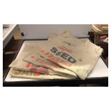 Vintage Seed Bags Farmhouse Decor