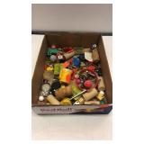 Assortment of Corks, Dice, and other items