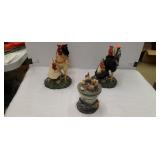 Lot of Rooster Decor