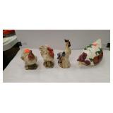 Lot of Rooster Decor (Ceramic)
