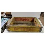 Dr. Pepper Wood Advertising Crate 12 x 18 1/2