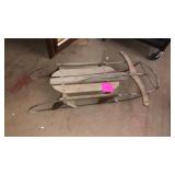 Silver Steam Sled with Metal Runners