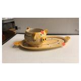 Serving Tray and Pig Bowl