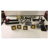 Hinges. Clamps.  Door pulls.