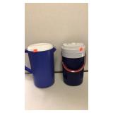 RUBBERMAID. 1 gallon pitcher.  2 liter (?) drink