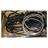 Box lot of wires / cords.