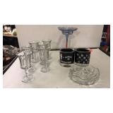 Misc lot of drinking glassware.