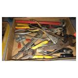Flat of old tools.