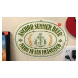Anchor Summer Beer Sign