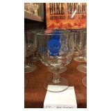 6 cnt of Pabst Blue Ribbon Bar Glasses Vintage