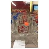 5 cnt of Budweiser Beer Glasses Vintage