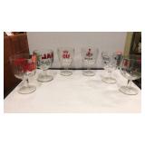 6 cnt of Assorted Beer Glasses Vintage