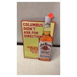 Jim Beam Metal Sign