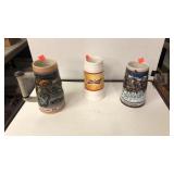 3 Assorted Collectible Beer Mugs