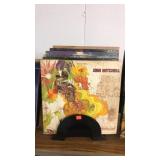 Assorted Records and Display Holder