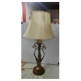 29 In Rustic Style Lamp W/ Shade 3 Way Works