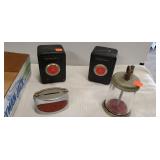 Lot of 4 Banks Metal & Glass