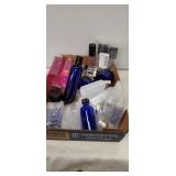 Lot of Plastic & Glass Bottles