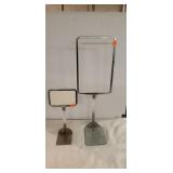 2 Metal Sign Stands