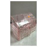 Pretty crystal pink make up & jewelry organizer /