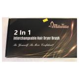 2 in 1 interchangeable hair dryer brush.