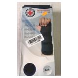 Night time carpal tunnel wrist brace. Left hand.