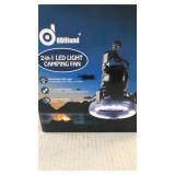 2in 1 LED. light Camping Fan.
