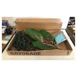 Lot of Fake Plants, Plastic Organziers, and more