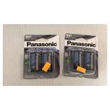 2 pkgs. 9V batteries.  2/pkg.
