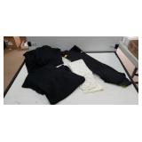 Flat of Yoga Pants, Socks, & Padded Leg Sleeve