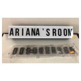 Light Up Customizable Plastic Sign