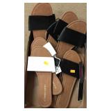 Lot of 4 pr ladies sandals. Size L. 8/9