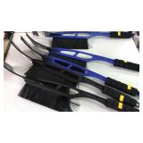 5 ice scrapers w/ brushes.