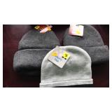2 thermal knit hats & 1 knit hat