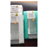 3 shower curtains / liners.