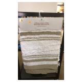 2 Piece Cotton Tufted Bath Rug Set (Reversible)