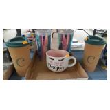 Flat of Cups & Coffee Mug