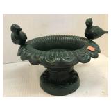 Heavy Painted Wrought Iron (?) Bird Decor