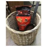 Mixed lot.  Large basket. Charcoal.  Coal /
