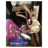 Mixed Lot. Purse, Shoes, Light & Iron