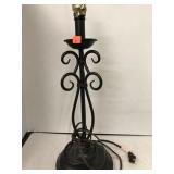 Metal Base Lamp. 18in Tall