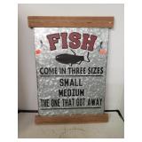 Wood/Metal Decorative Fish Sign