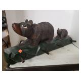 Wood Bear Themed Coat Rack