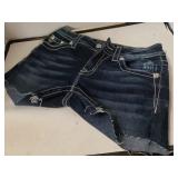 MissMe Signature Boot Jean Shorts (Size 27)
