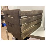 Wooden Crate.  21x13x12 Inches Deep
