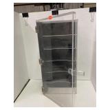 Plastic Display Case.  10x4x21 inches