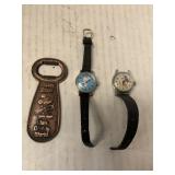 Mickey & Snoopy Watches & Mickey Bottle Opener