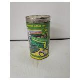 John Deere Metal Bank W/ Coins or  Tokens Inside